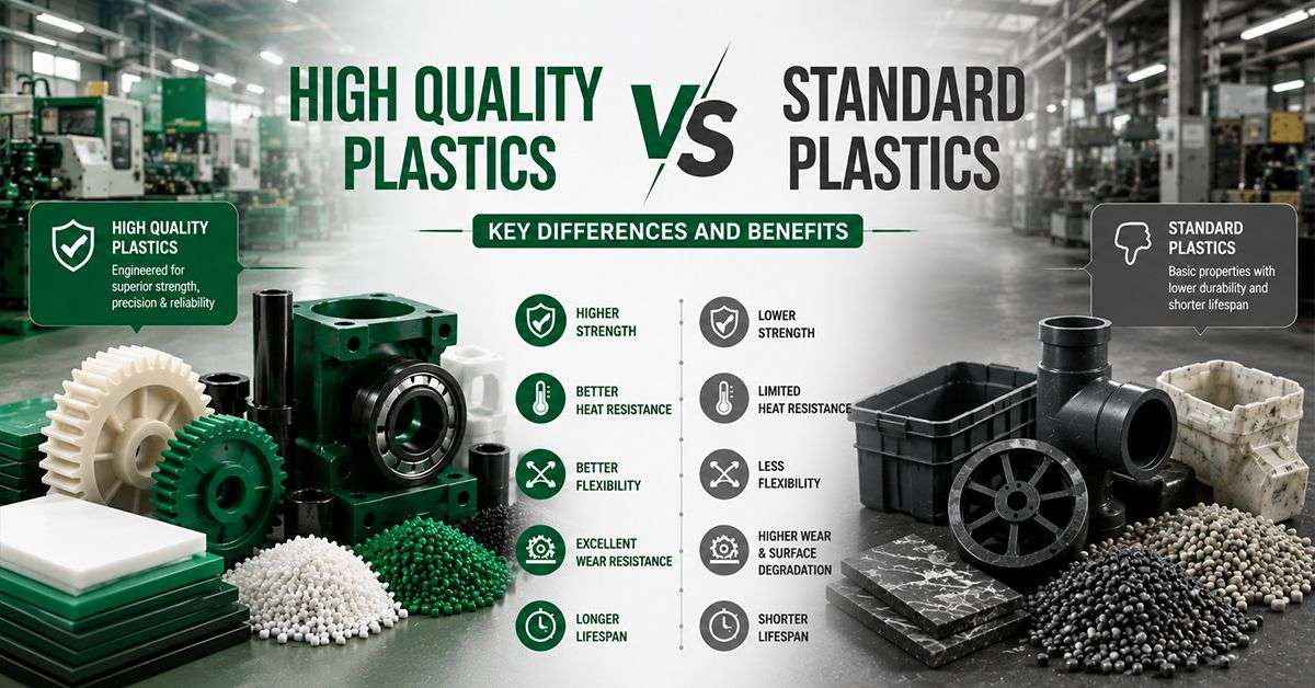 You are currently viewing High Quality Plastics vs Standard Plastics: Key Differences and Benefits