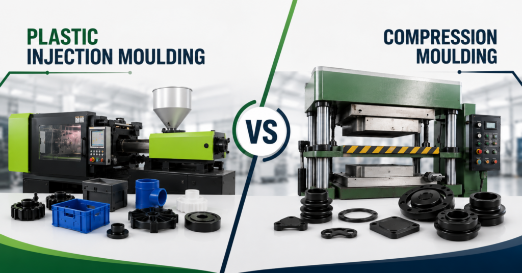 Injection Moulding vs Compression Moulding: Complete Guide