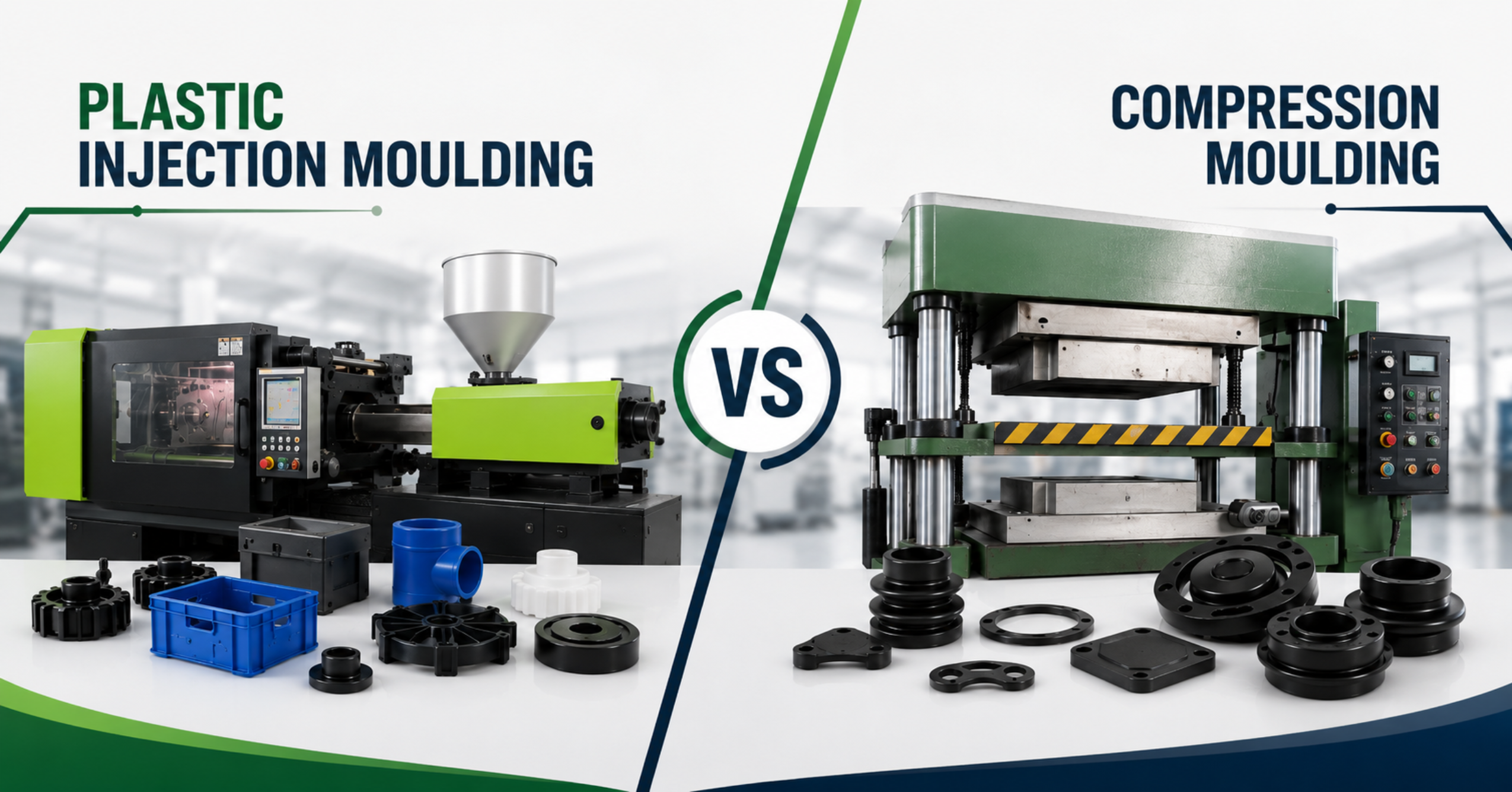 You are currently viewing Plastic Injection Moulding vs Compression Moulding: Which Process is Better for Your Parts?