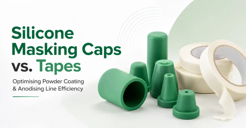 Silicone Masking Caps vs. Tapes: Optimising Powder Coating & Anodising Line Efficiency