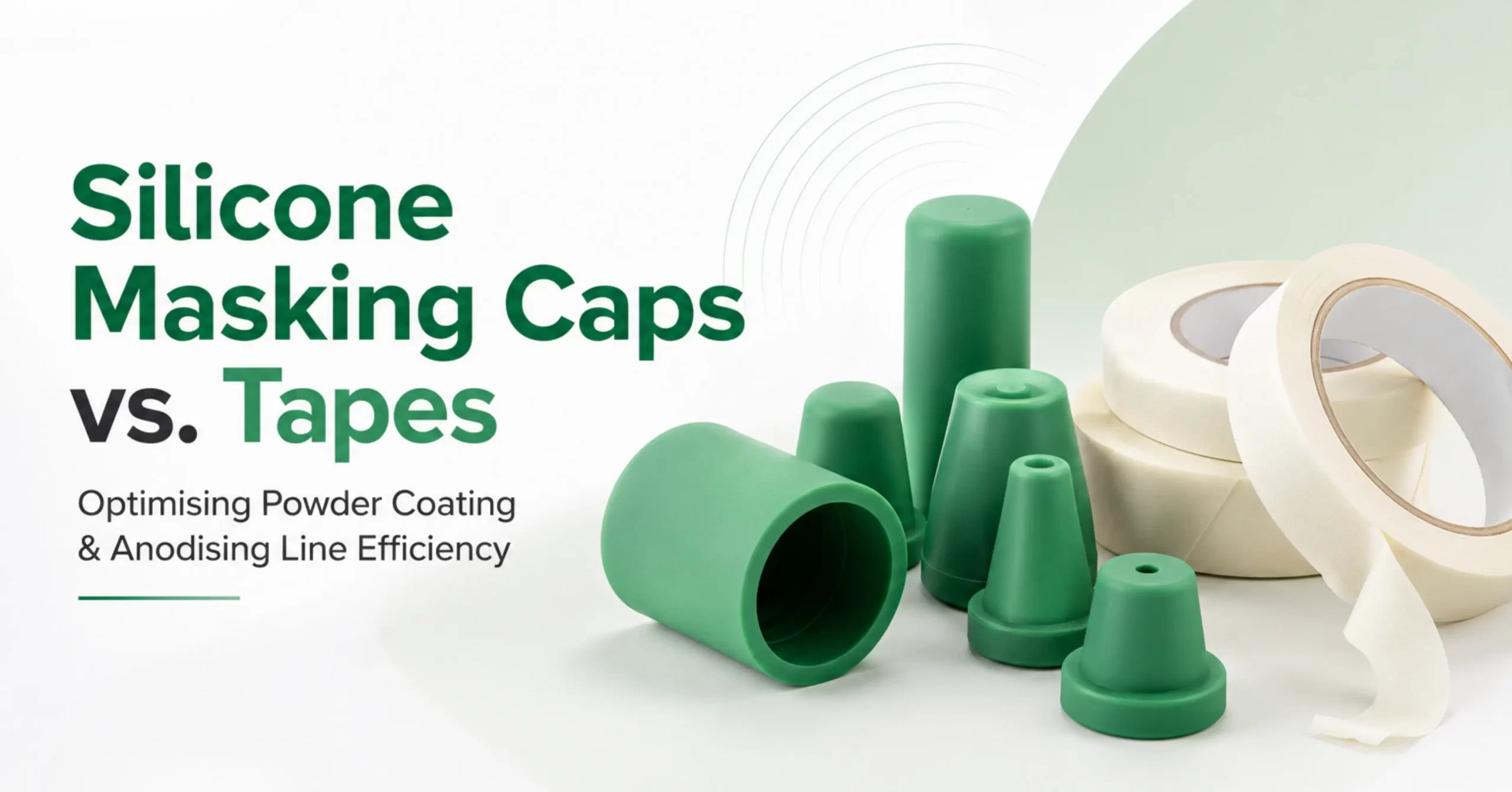 You are currently viewing Silicone Masking Caps vs. Tapes: Optimising Powder Coating & Anodising Line Efficiency